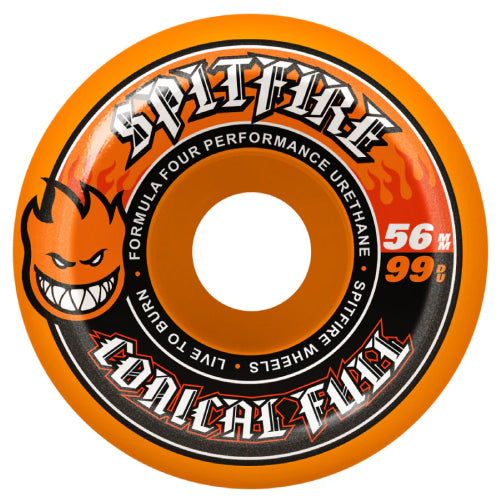 Spitfire F4 Conical Full Wheels orange 56MM 99D