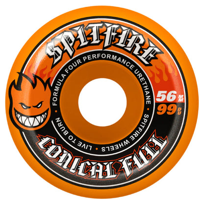 Spitfire F4 Conical Full Wheels orange 56MM 99D