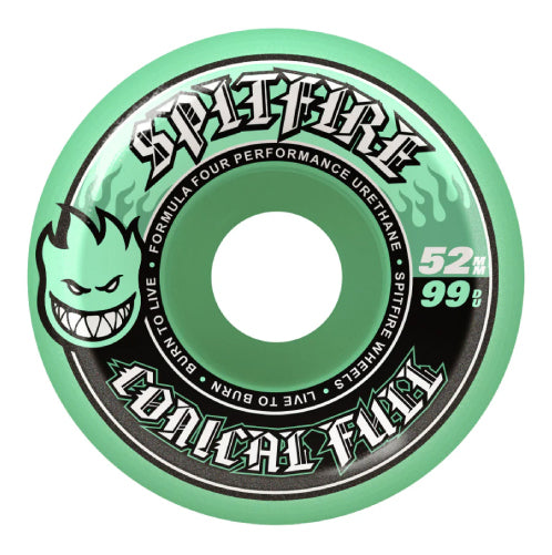 Spitfire F4 Conical Full Wheels Teal 52MM 99D