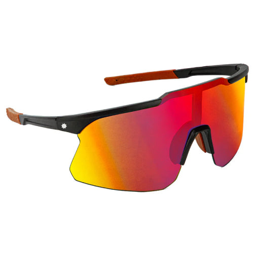 Glassy Cooper Polarized Sunglasses - Black/Red/Red Mirror
