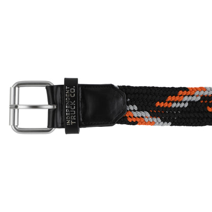 Independent Cord Belt - Black/Orange buckle