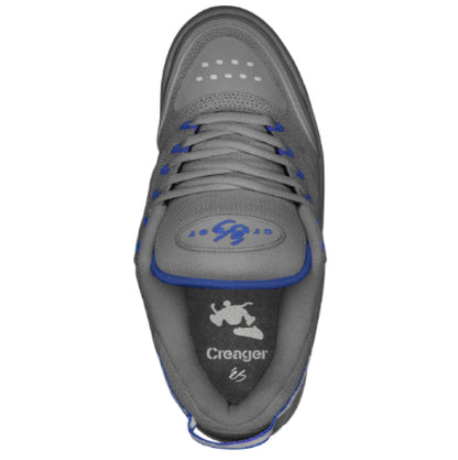 eS Creager Skate Shoe - Grey/Royal Blue top