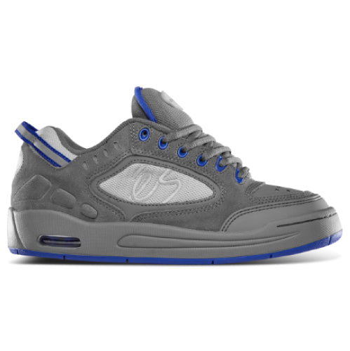 eS Creager Skate Shoe - Grey/Royal Blue outside