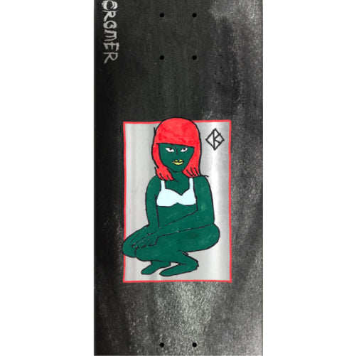 Krooked DBX Cromer The Green Lady Skateboard Deck 8.25" graphic