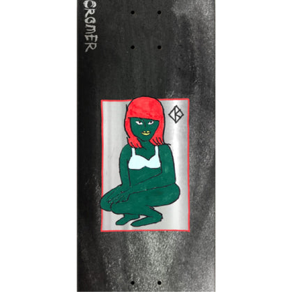 Krooked DBX Cromer The Green Lady Skateboard Deck 8.25" graphic