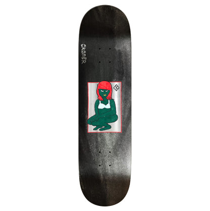 Krooked DBX Cromer The Green Lady Skateboard Deck 8.25" full bottom