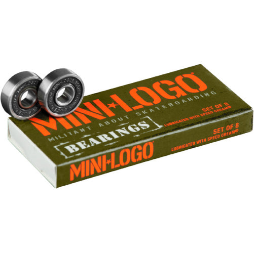 Mini Logo Cruiser Kit - Skateboard Trucks, Wheels, Bearings, Risers, Grip and Hardware Set Black 59MM 80A