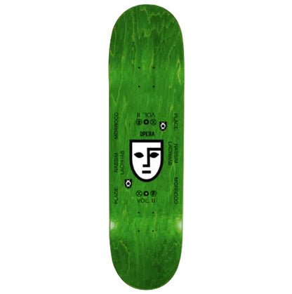 Opera EX7 Nassim Crypto Skateboard Deck 8.375" top