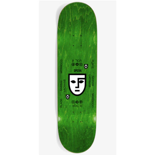 Opera EX7 Nassim Crypto Skateboard Deck 8.5" top