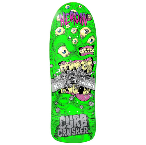 Heroin Curb Crusher Skateboard Deck 10.25" full