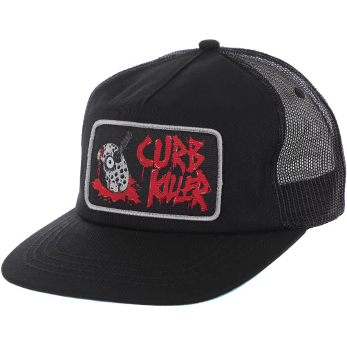 Heroin Curb Killer Trucker Snapback Hat - Black