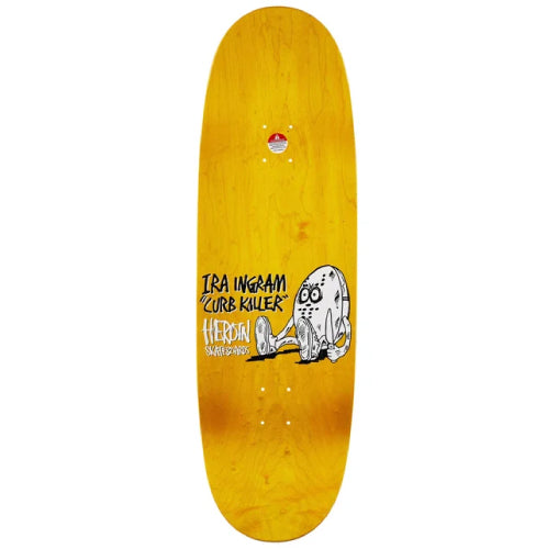 Heroin Curb Killer 8 Egg Skateboard Deck 10.0" top
