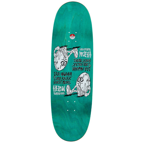 Heroin Curb Killer 5 Symmetrical Skateboard Deck 10"