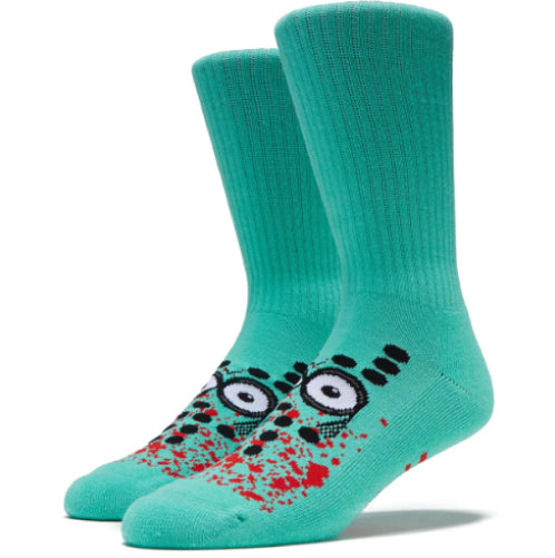 Heroin Curb Killer Socks - Teal