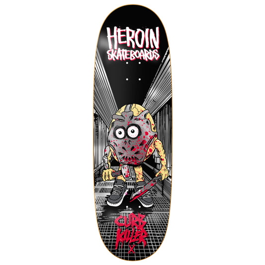 Heroin Curb Killer X Symmetrical Skateboard Deck 10"
