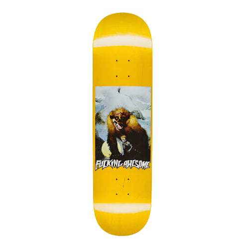 Fucking Awesome Curren Protector Skateboard Deck 8.25" stock yellow