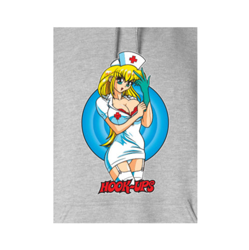 Hook-Ups Nurse Daisy Hoodie - Grey Heather