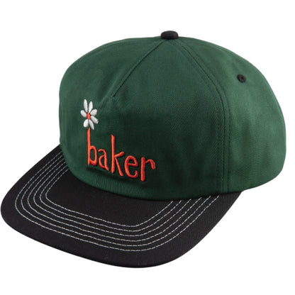 Baker Daisy Snapback Hat - Green/Black