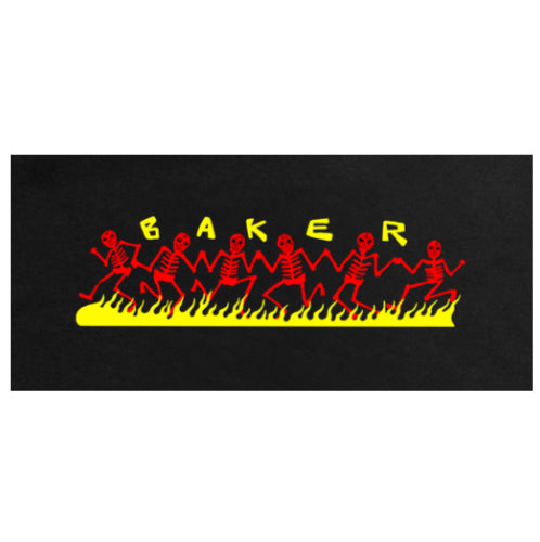 Baker Dancing Skellies Tee - Black graphic