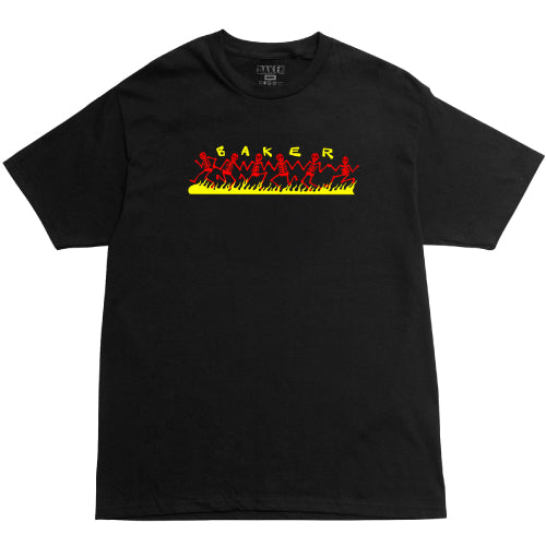 Baker Dancing Skellies Tee - Black