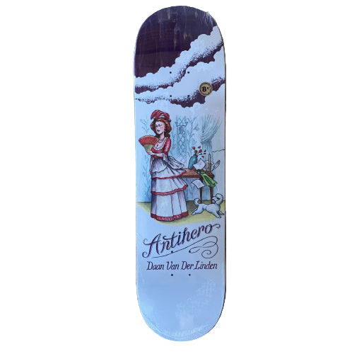 Antihero Daan Flatulent Beauties Skateboard Deck 8.5" purple veneer