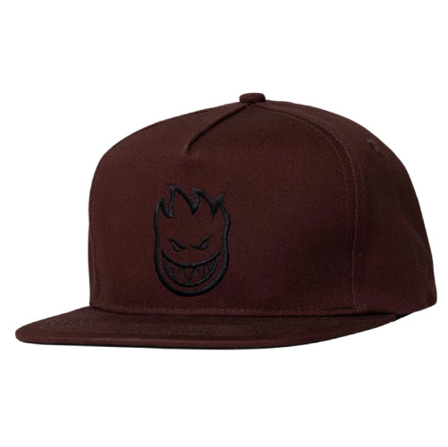 Spitfire Bighead Snapback Hat - Dark Red/Black