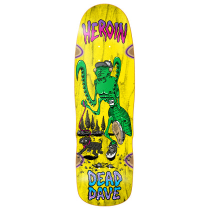 Heroin Dead Dave Bug Skateboard Deck 10.1"