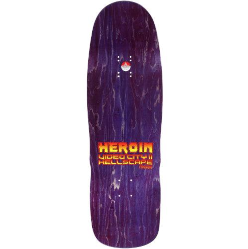 Heroin Dead Dave Hellscape Skateboard Deck Holographic 10.1" top