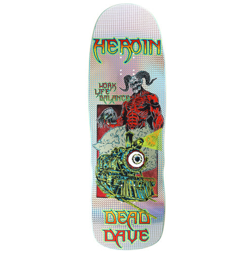 Heroin Dead Dave Hellscape Skateboard Deck Holographic 10.1"