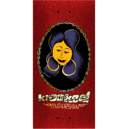 Krooked DBX Manderson Chain Skateboard Deck 8.38" graphic