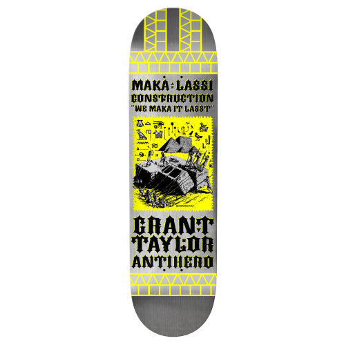 Antihero DBX Maka Lassi Construction Skateboard Deck 8.5" full bottom