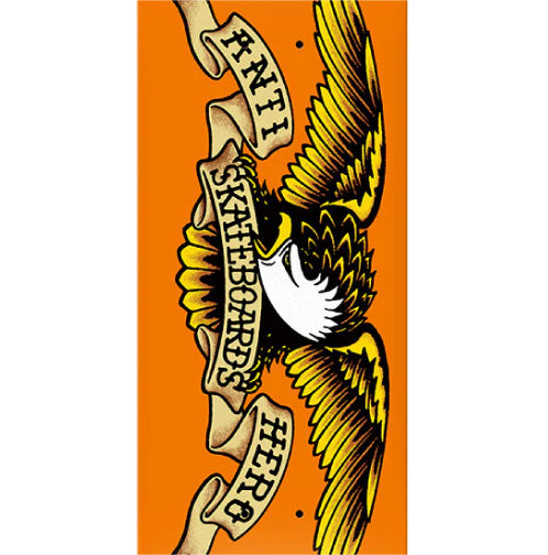 Antihero DBX Eagle Vomit Orange Skateboard Deck 8.75" graphic