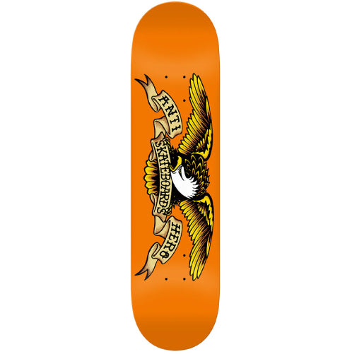 Antihero DBX Eagle Vomit Orange Skateboard Deck 8.75" full bottom