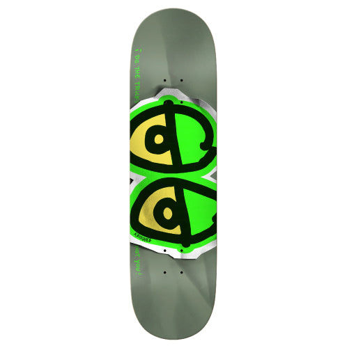 Krooked DBX Eyes Light Green Skateboard Deck 8.25" bottom