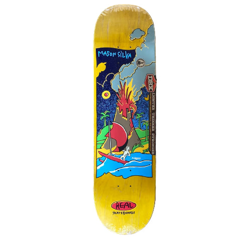 Real DBX Mason Volcano Skateboard Deck 8.25" yellow veneer