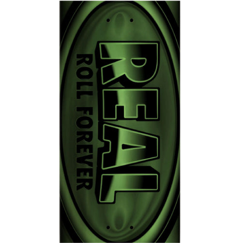 Real DBX Full Skateboard Deck Green Foil 8.5" graphic