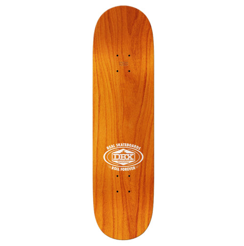 Real DBX Full Skateboard Deck Yellow 8.38" top