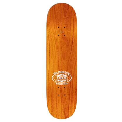 Real DBX Full Skateboard Deck Yellow 8.38" top