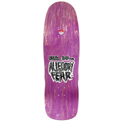 Heroin Dead Dave Allegory of Fear Skateboard Deck 10.1" top