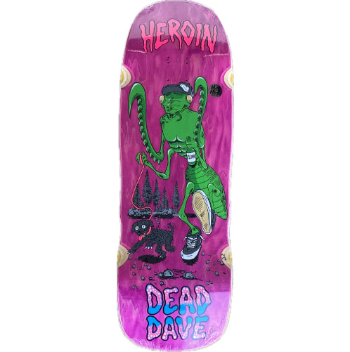 Heroin Dead Dave Bug Skateboard Deck 10.1"