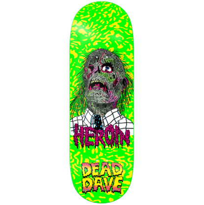 Heroin Dead Dave Dead Head Skateboard Deck 10.125" full