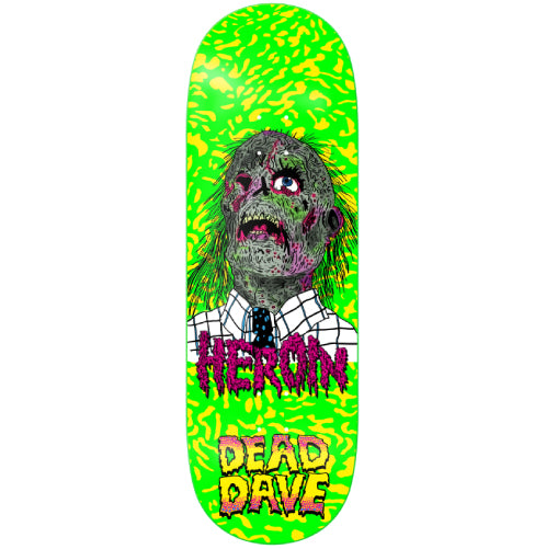 Heroin Dead Dave Dead Head Skateboard Deck 10.125" full