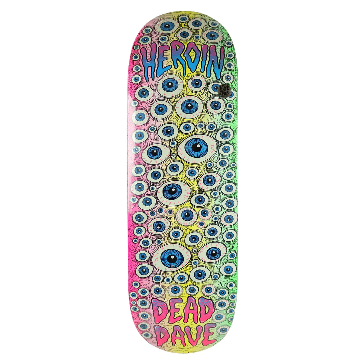 Heroin Dead Dave Eyes Skateboard Deck 10"
