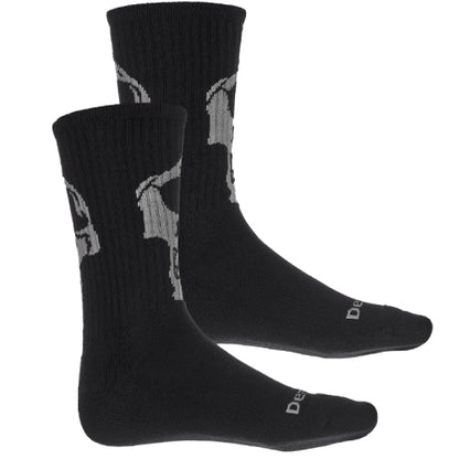 Deathwish Death in Disguise Crew Socks - Black/Grey