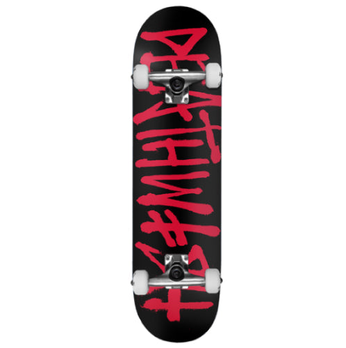 Deathwish Deathspray Complete Skateboard Black/Red 8.5" full bottom