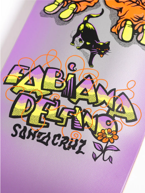 Santa Cruz Delfino Ego FeelBase Skateboard Deck Prismatic 8.25"