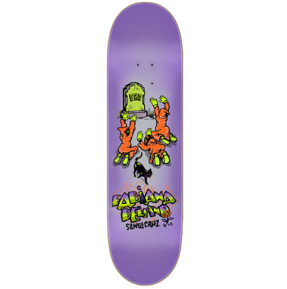 Santa Cruz Delfino Ego FeelBase Skateboard Deck Prismatic 8.25" full