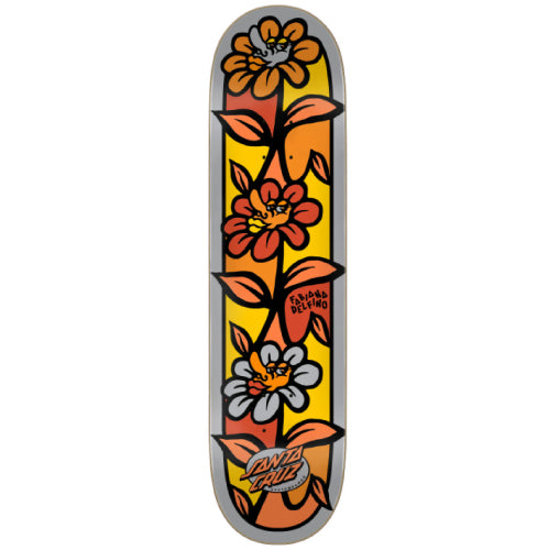 Santa Cruz Fabiana Delfino Flower Crew Skateboard Deck 8.0"