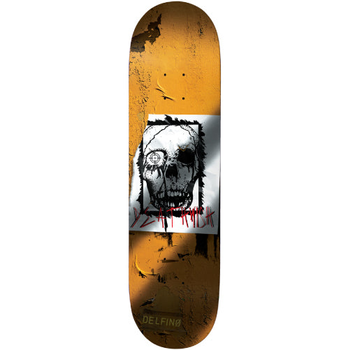 Deathwish Delfino Torn Skateboard Deck 8.25" full bottom