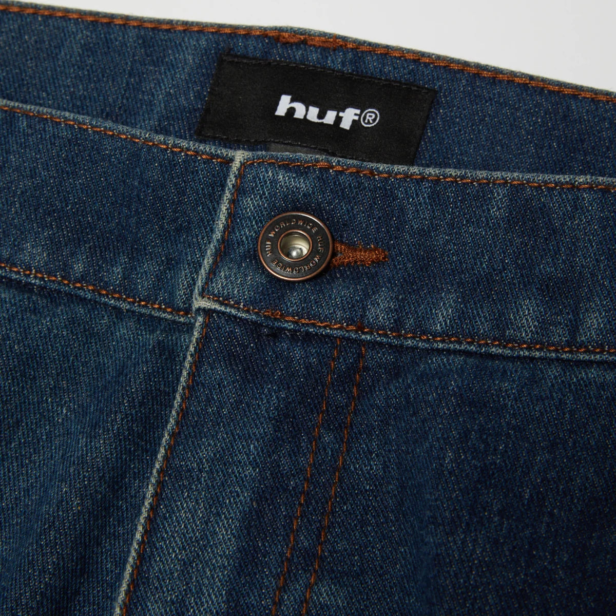 HUF X Oval Denim Cargo Short - Indigo